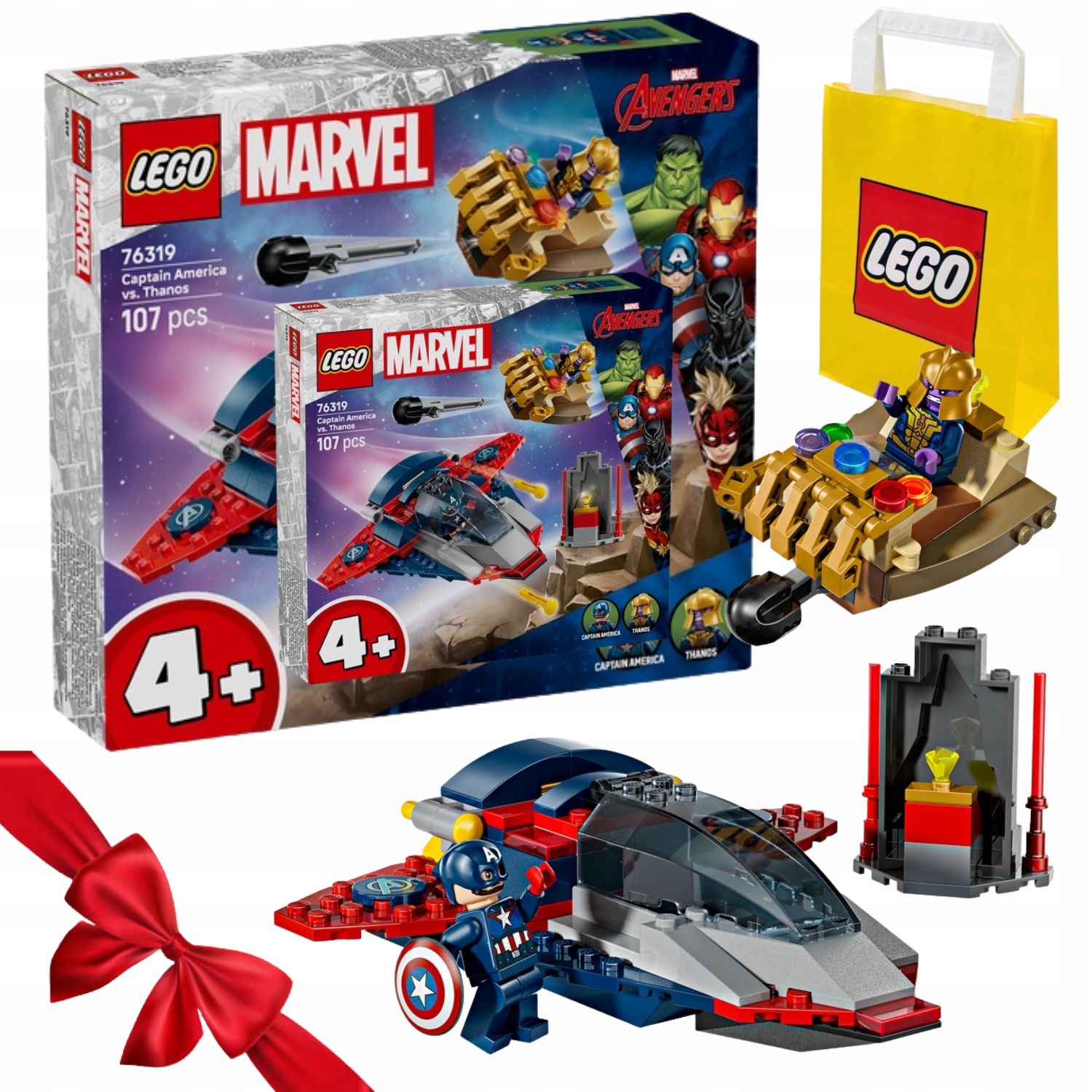 Zestaw Klocków Lego Marvel 76319 Kapitan Ameryka Kontra Thanos