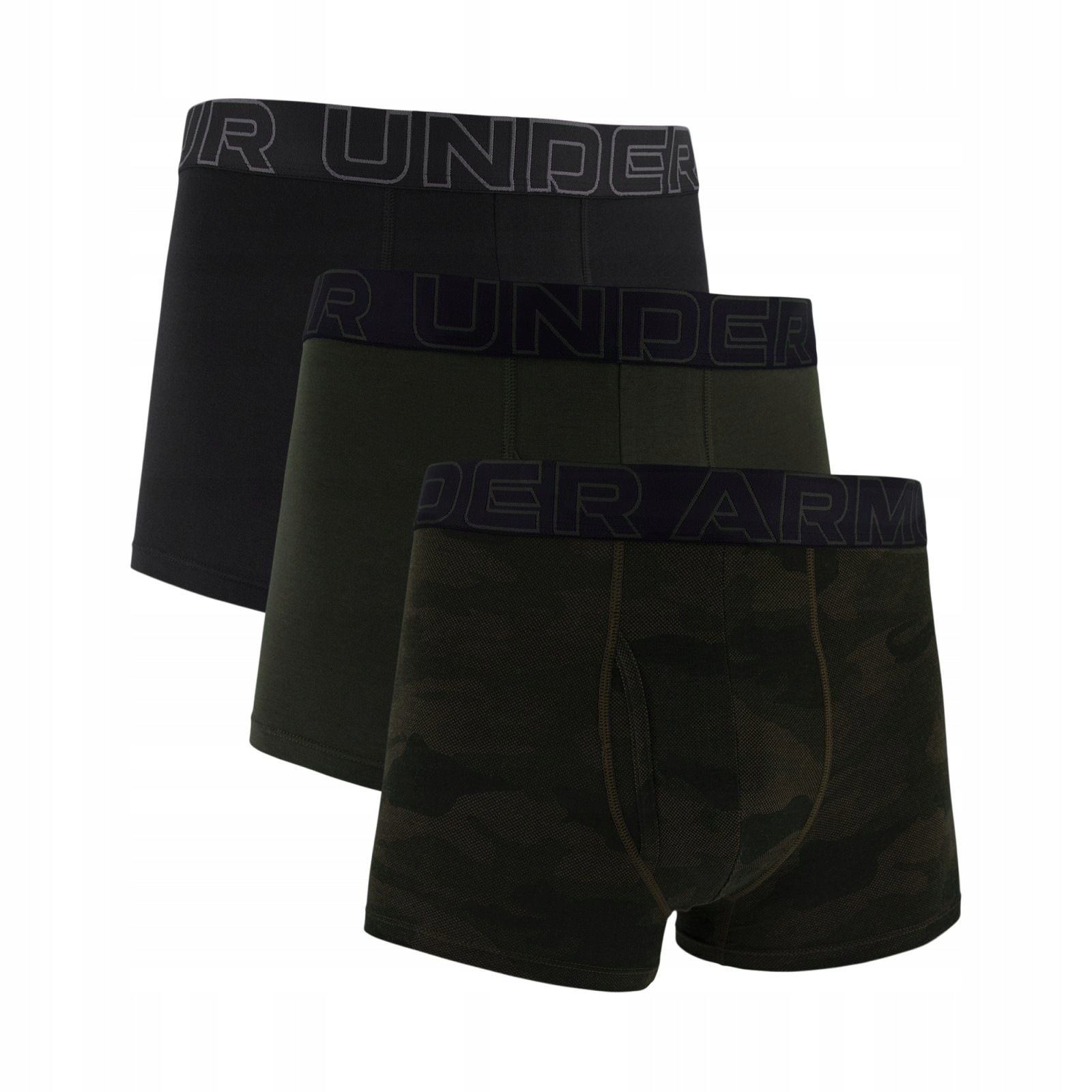 Boxerky, tangá, slipy Under Armour Performance Cotton Print 3in 3ks
