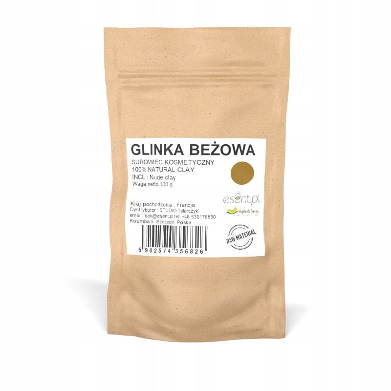 

Glinka Beżowa 100g certyfikowana Argile du Velay