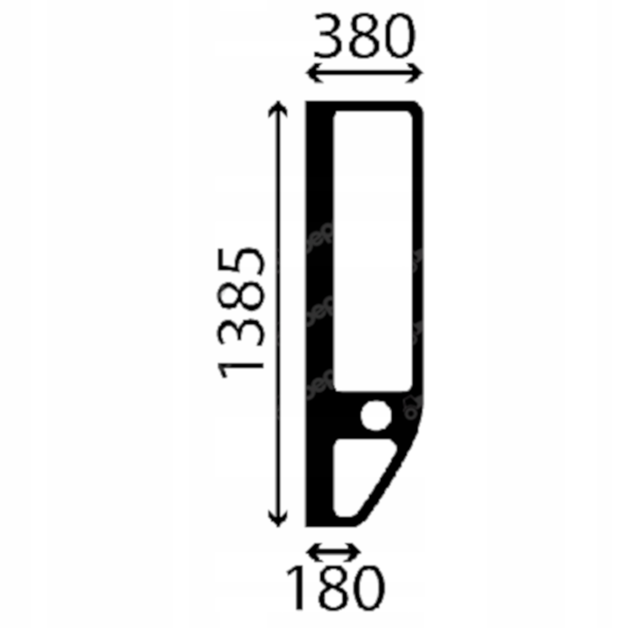 sklo Takeuchi boční levé 05686-52306