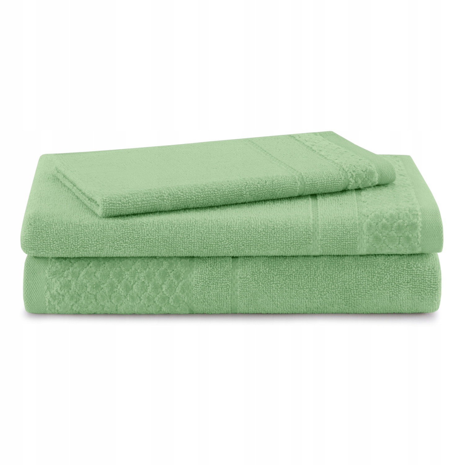 

Ręczniki zestaw Zielone 3szt gładkie