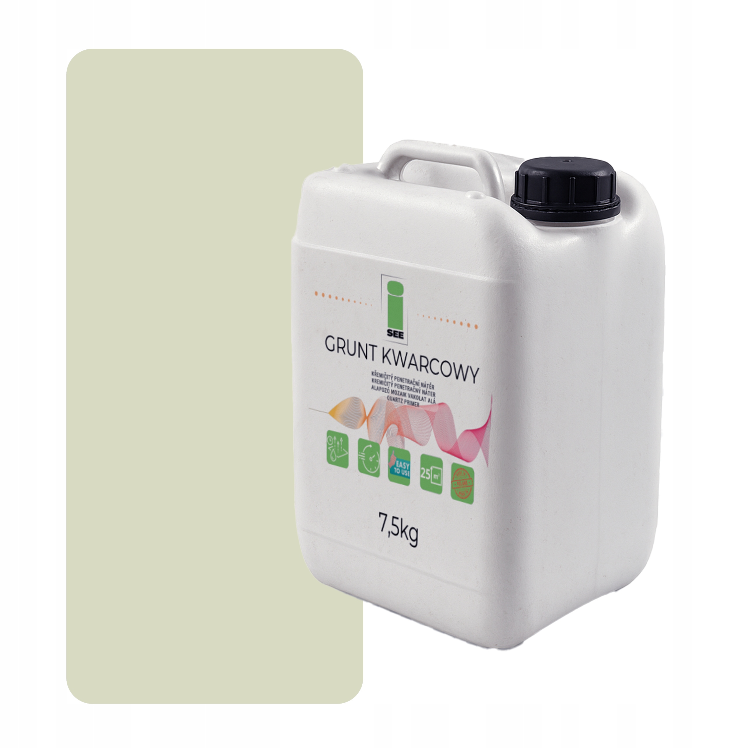 Křemenná Zemina Pod Silikonovou Omítku 7,5 Kg Bílá Lehce Zelená F481
