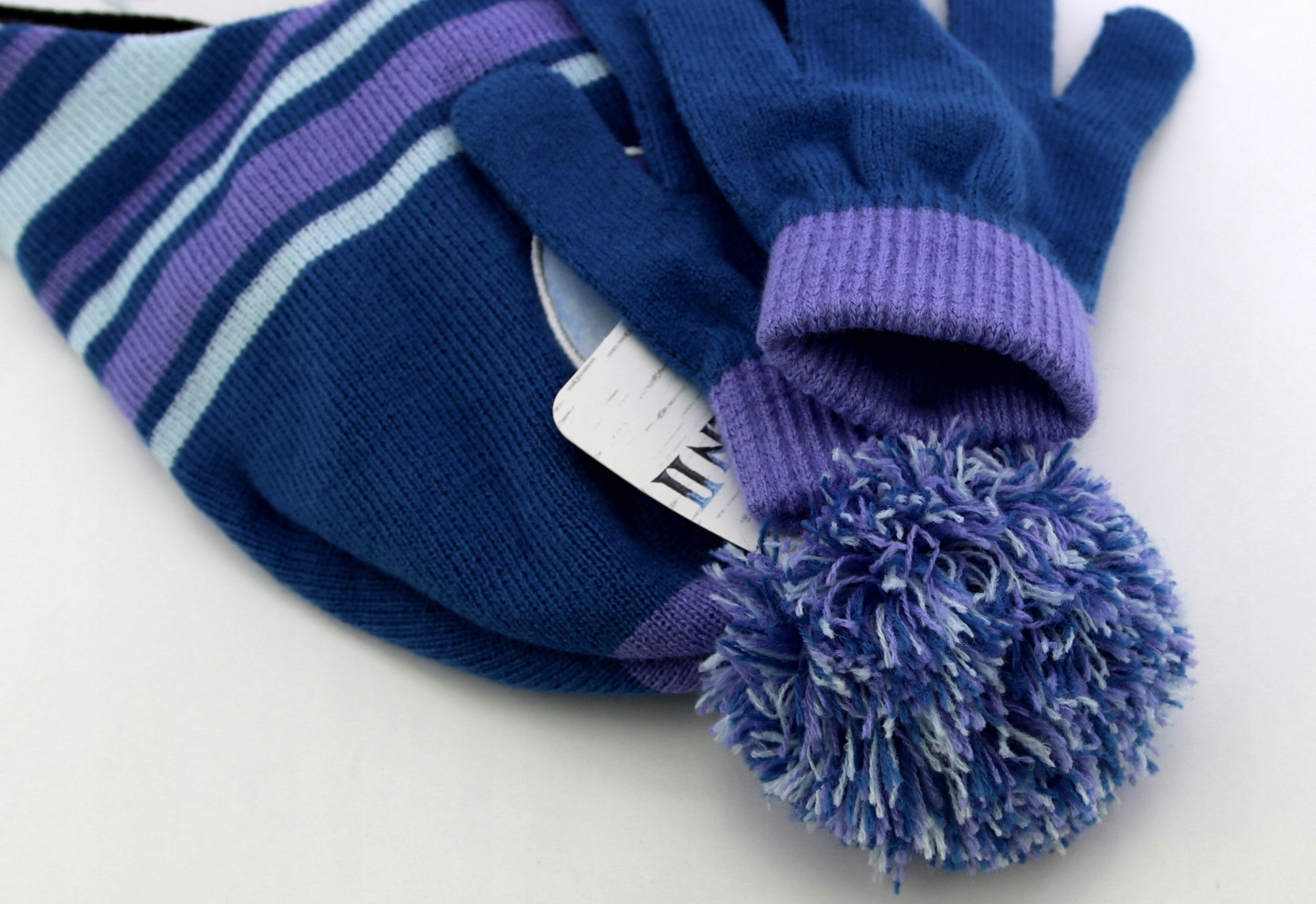 DISNEY Frozen Kraina Lodu Czapka Zimowa Rękawiczki Wzór dominujący inny wzór