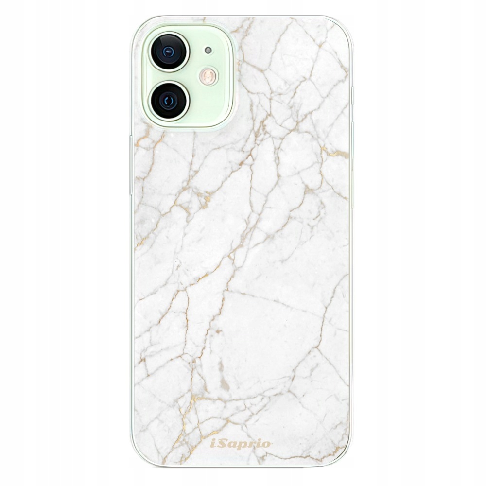 Silikonowe etui iSaprio GoldMarble 13 do iPhone 12