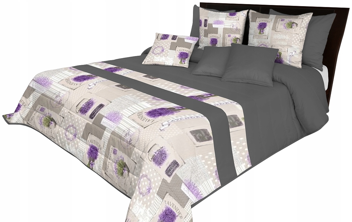 Prošívaný Přehoz 260x240 Na Postel Květiny Elegantní