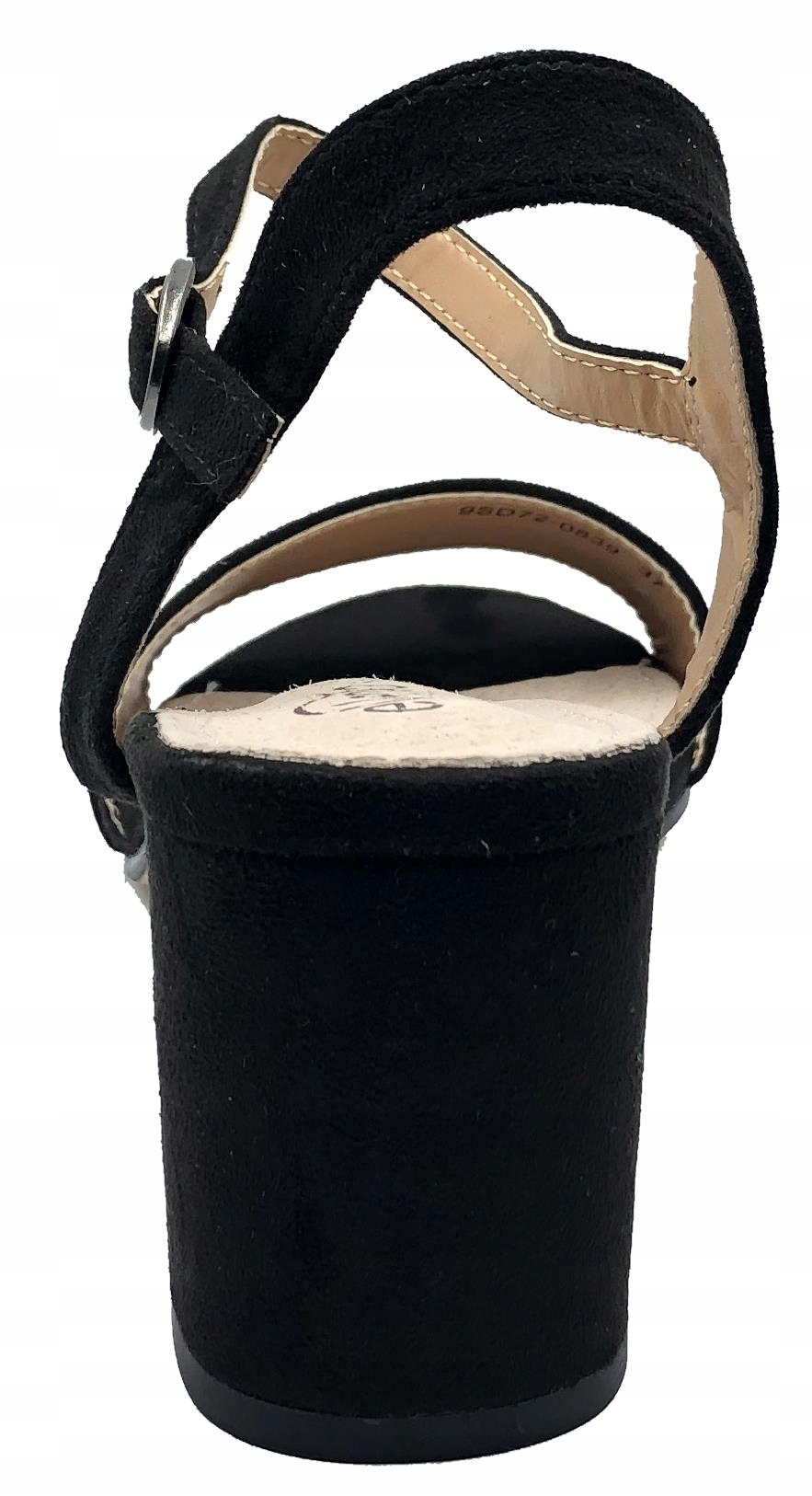 SANDAŁ NA OBCASIE ELEGANCKI CZARNY EVENTO 38 Rozmiar 38