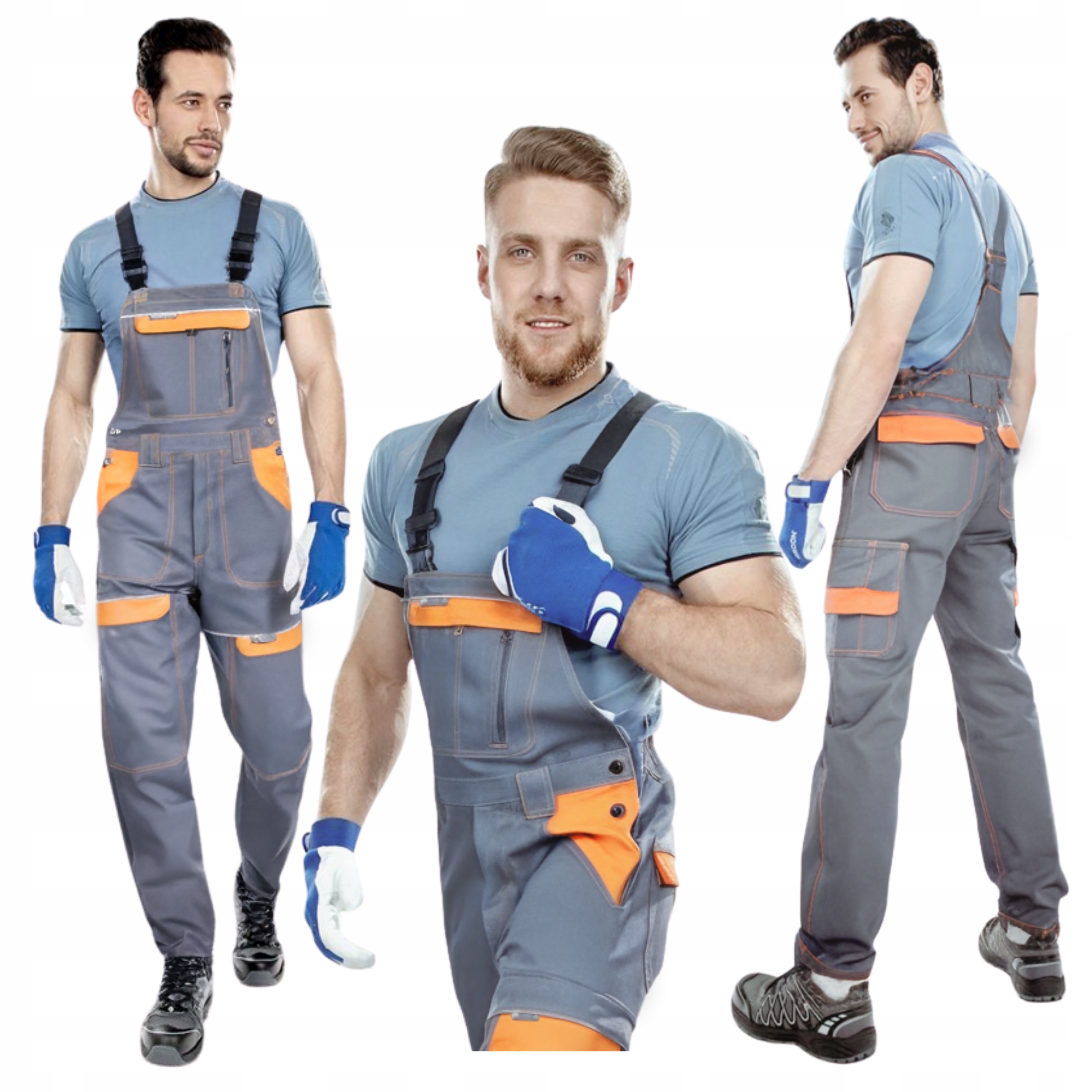 Pracovní montérky, ochranné kalhoty do práce, bavlna 100% Bavlna vel. 66