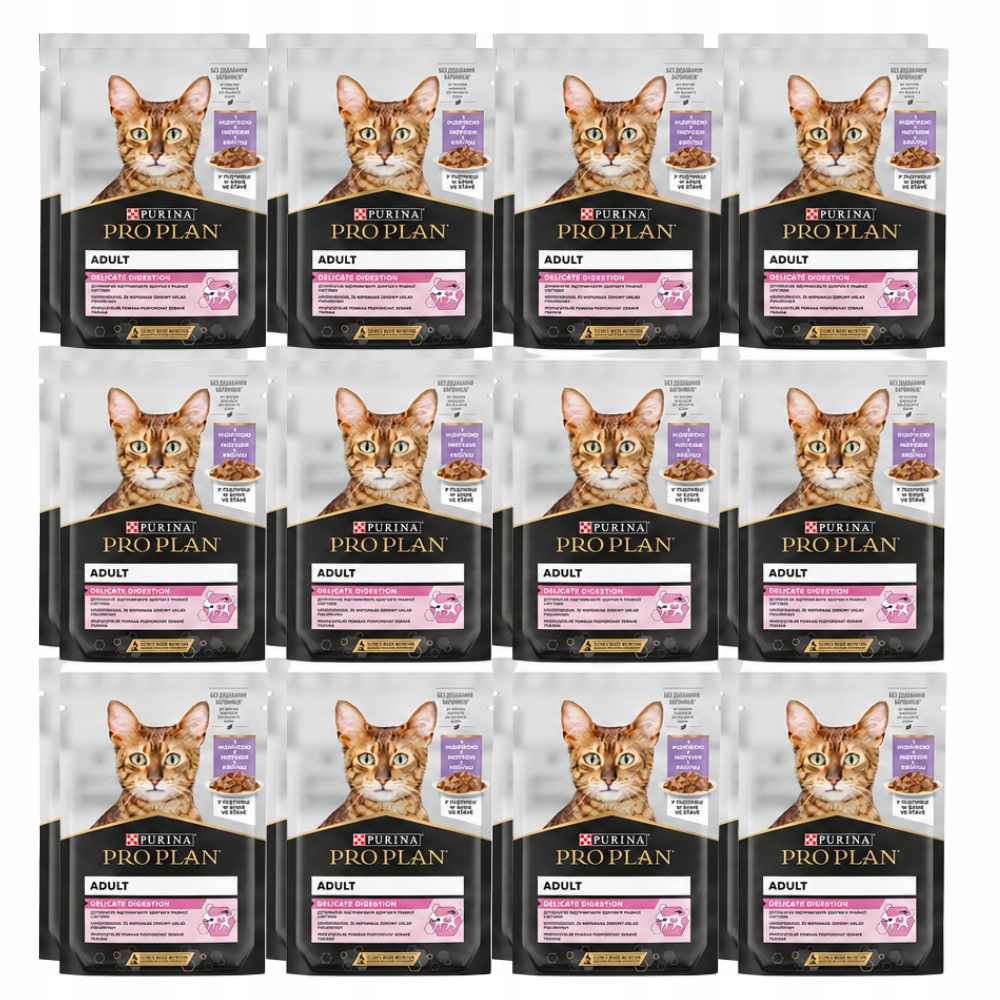 Purina Pro Plan Cat Delicate indyk mokra karma dla kota saszetka 24x85g