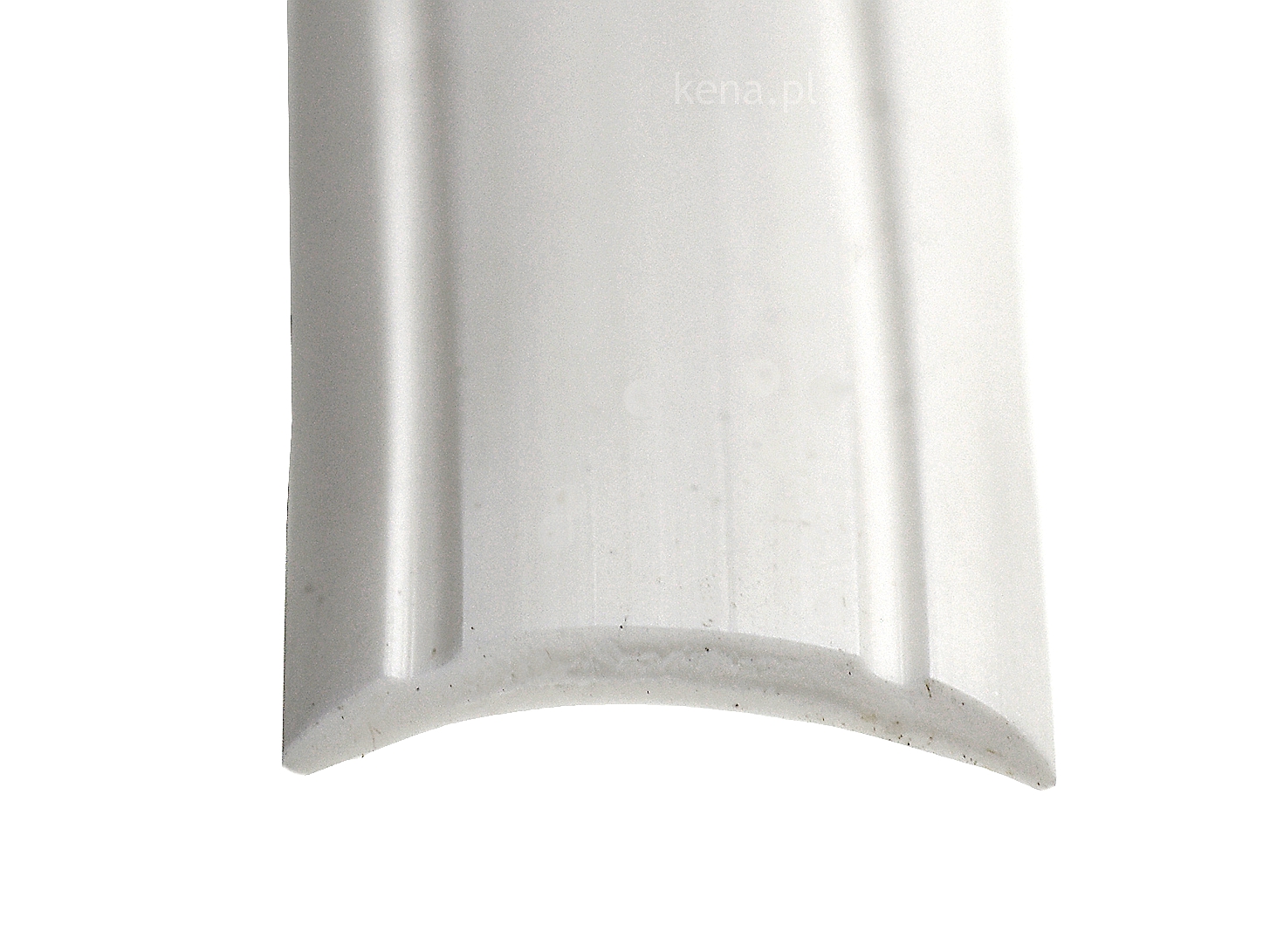Klin ozdobny listew szer 12 mm biały z rowkiem