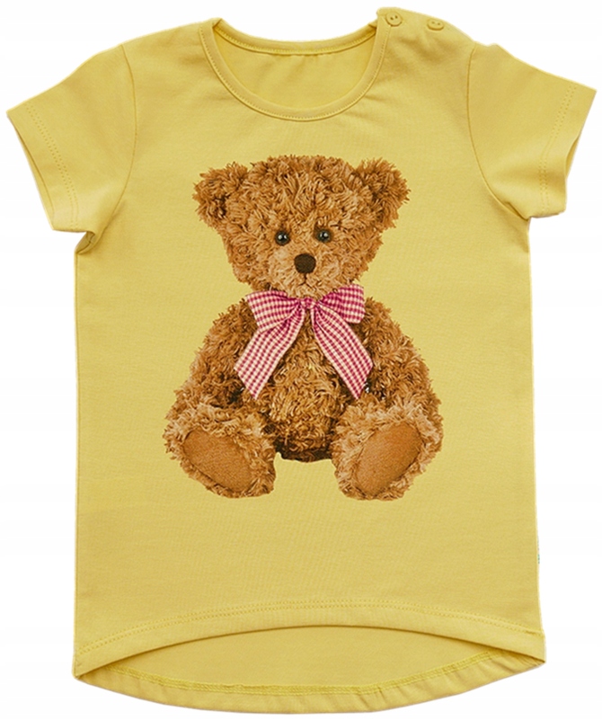 

Bluzka z krótkim rękawem dla Dziewczynki Miś 122