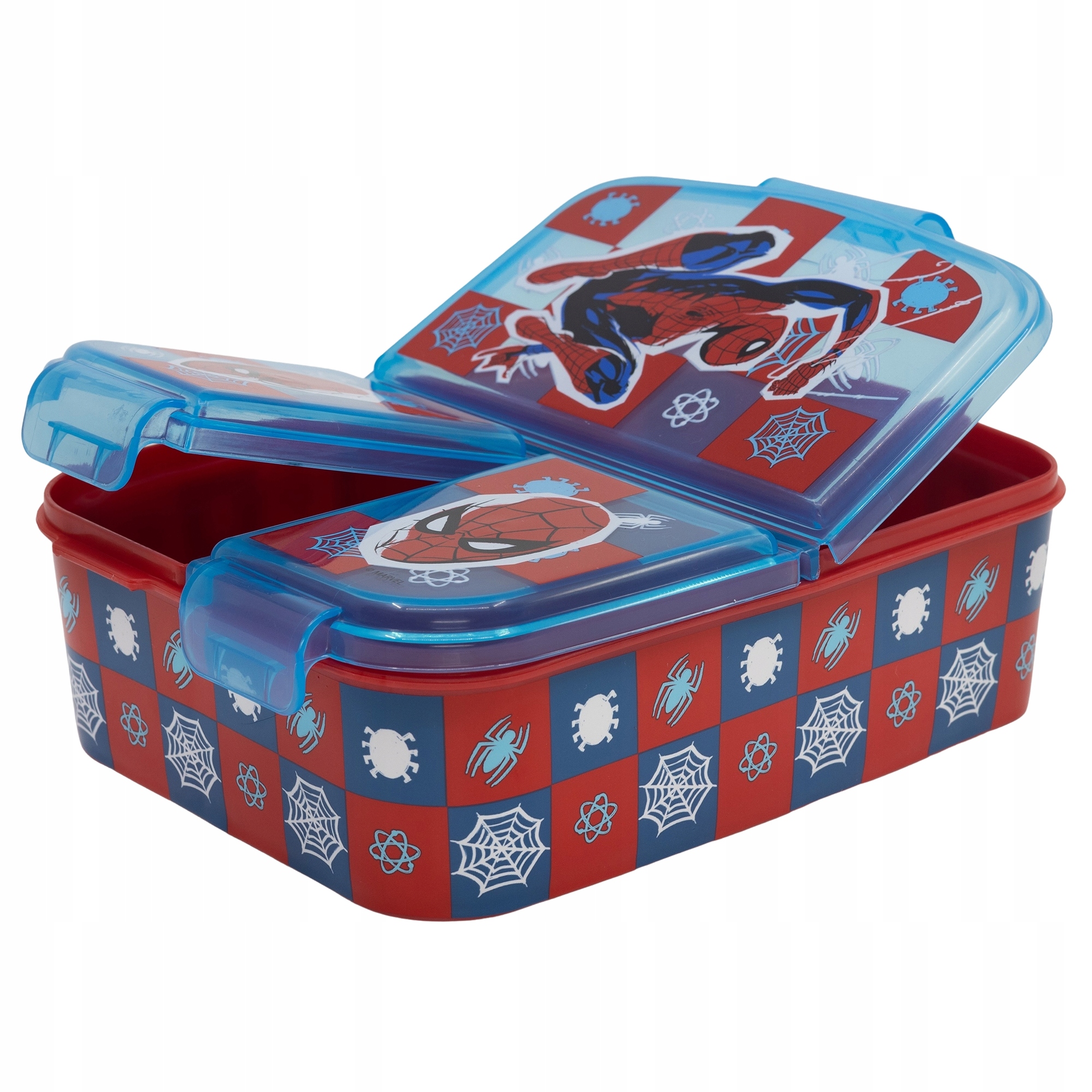 ŚNIADANIÓWKA trzykomorowa lunchbox SPIDERMAN