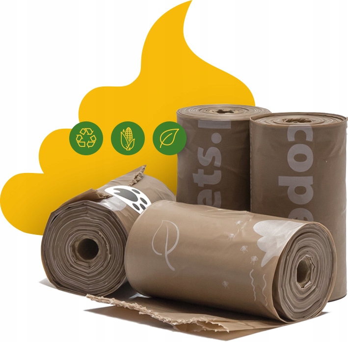 

Eco Pets Ekologiczne worki na odchody15szt(1rolka)