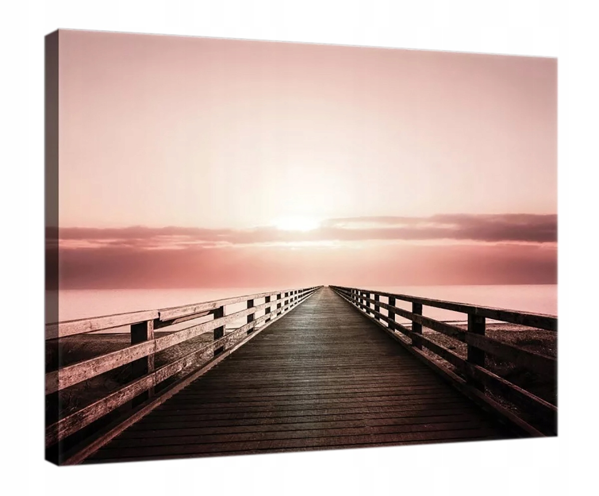 Obraz Na Plátně Canvas 100x75 Most Molo Voda