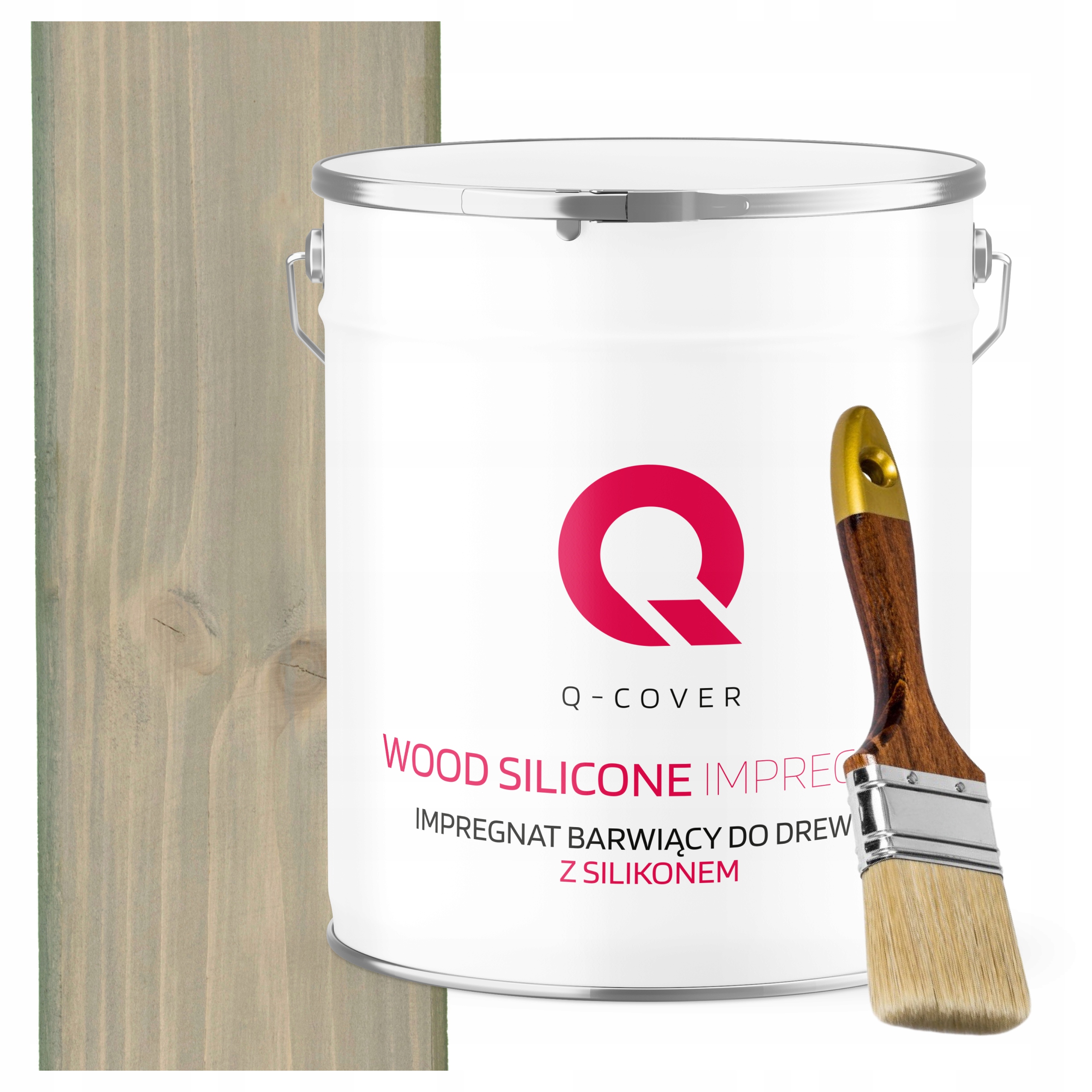 Impregnat Na Dřevo Extra Barva Se Silikonem Chron Šedá Světlá 5L Štětec