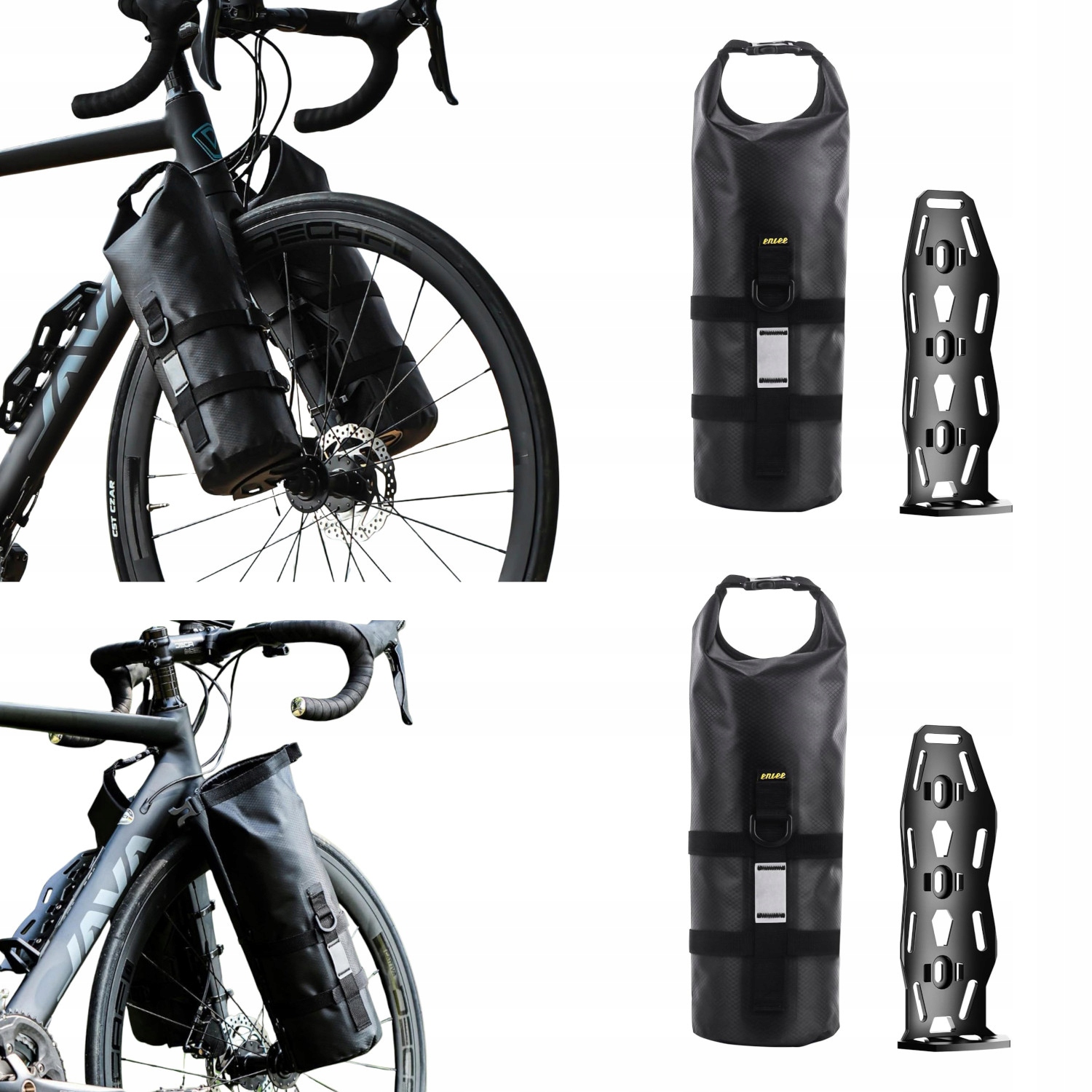 Sakwa Torba Rowerowa z Uchwytem na Ramę Widelec Szosa Wodoodporna Zestaw