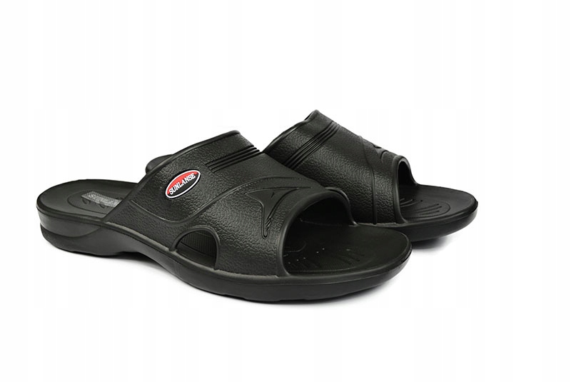 

Nadwymiar Klapki Męskie Czarne r. 49 31 cm