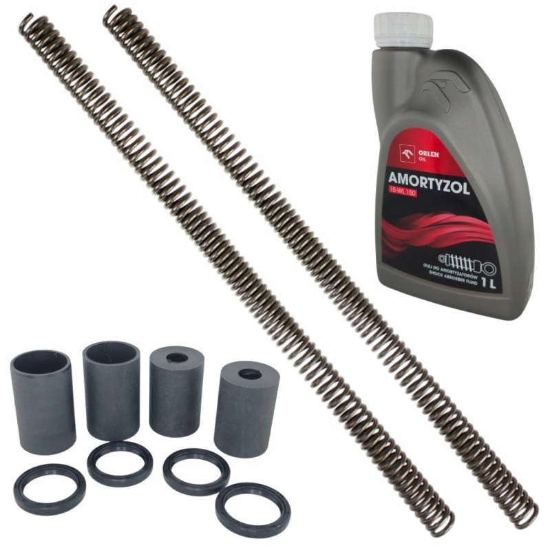 Pružiny, puzdrá, olejové tesniace prvky Wsk 125, tlmiče predné Starý Typ