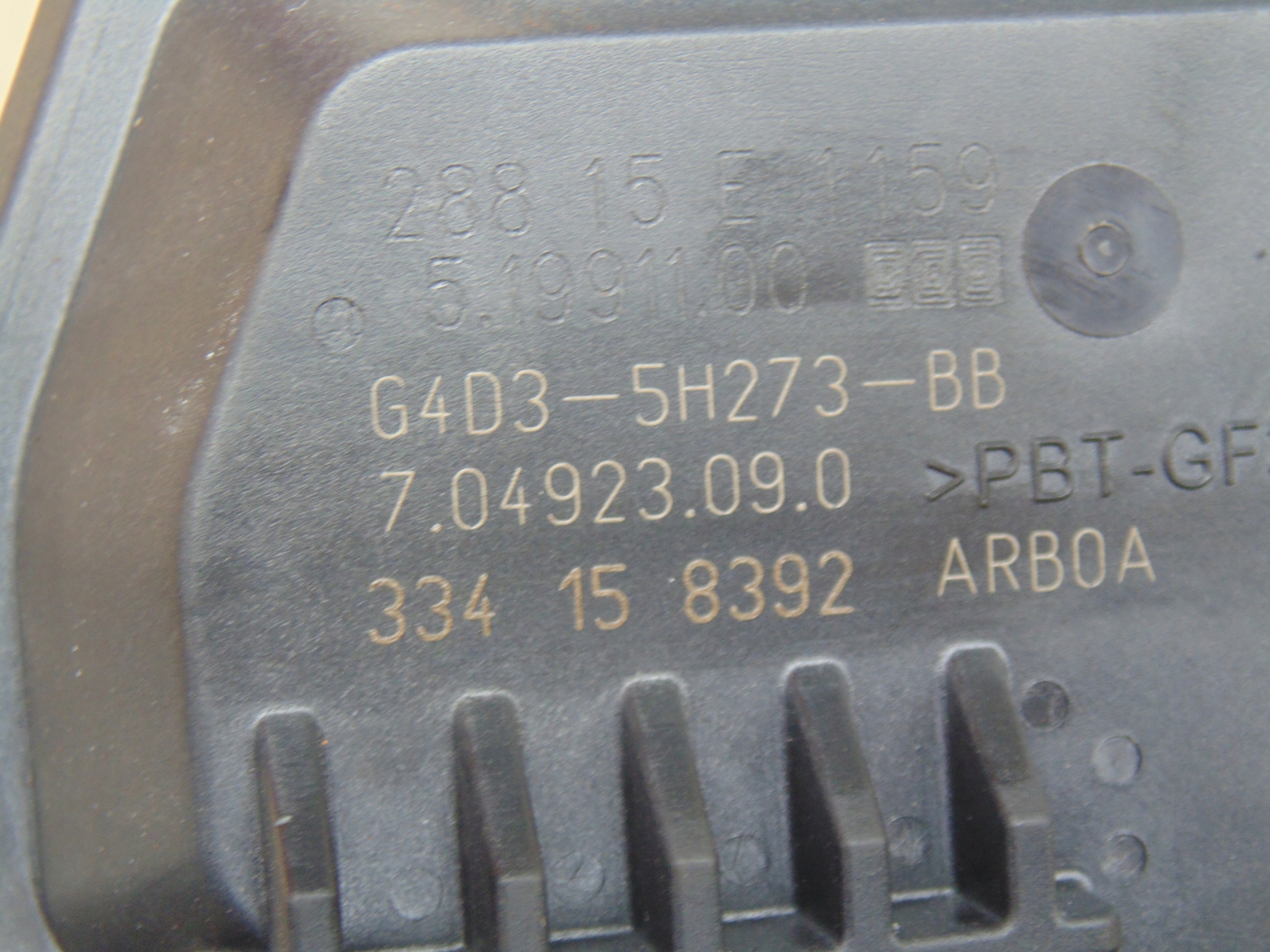 THROTTLE FLAP EGR VALVE G4D3-5H273-BB JAGUAR 2.0D