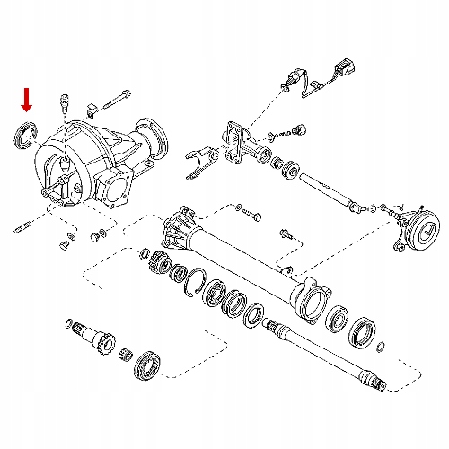 UCZELNIACZ POLOSI PRZOD Ranger Mazda B2500 BT 50 Part manufacturer Mazda original OE