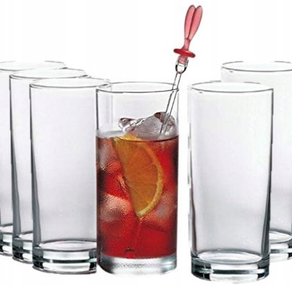 

Szklanki Wysokie Do Drinków Napojów 6x 200ml
