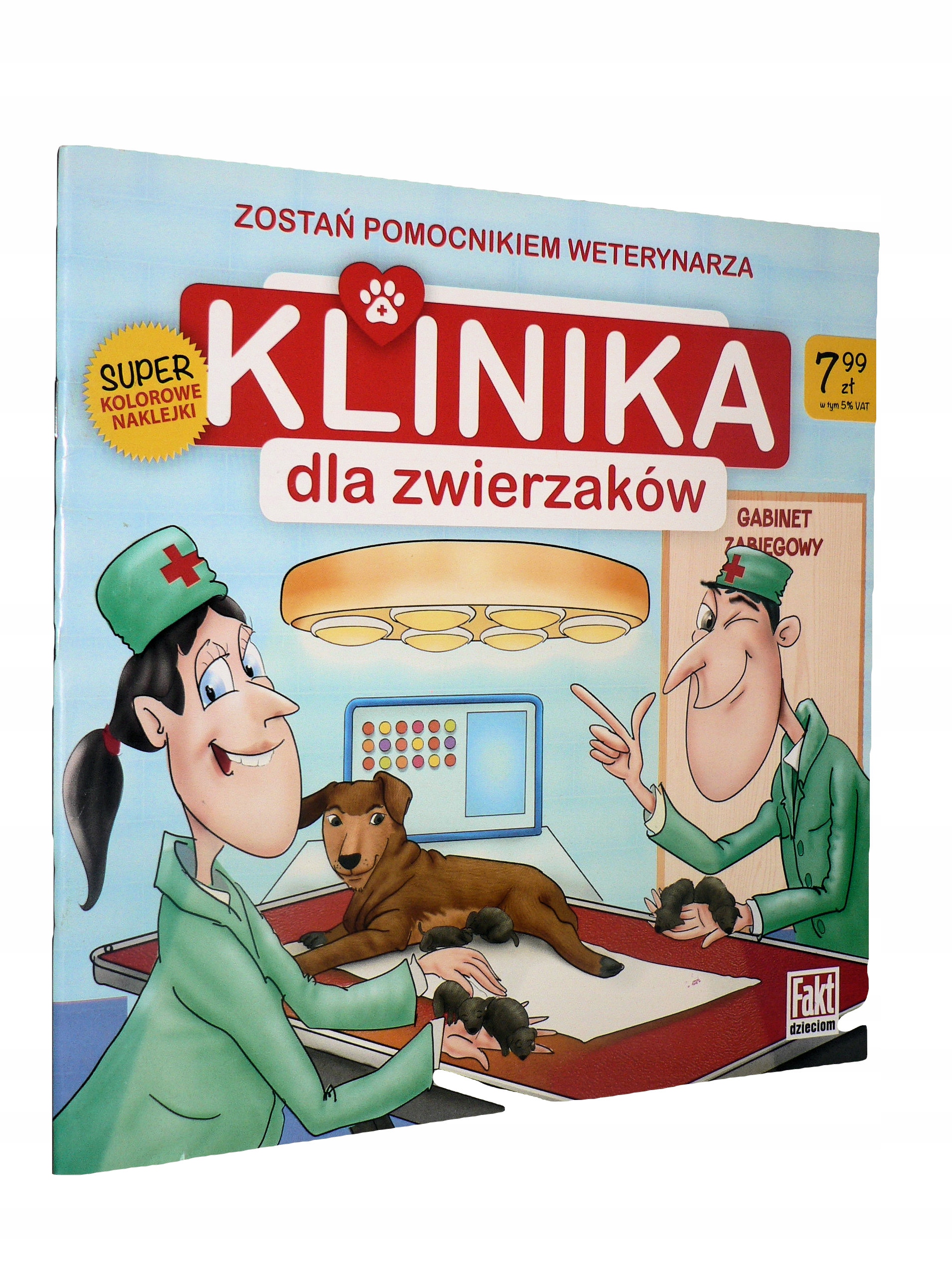 Klinika dla zwierzaków książeczka z naklejkami