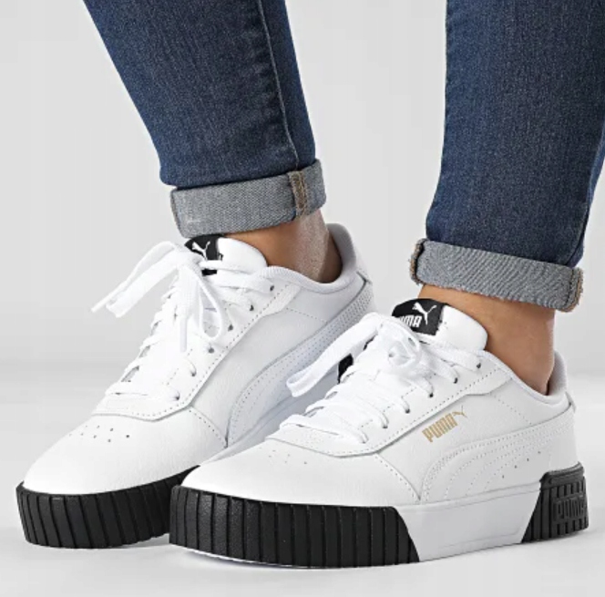r.37,5 Puma Carina 2.0 buty damskie białe dziewczęce modne sportowe