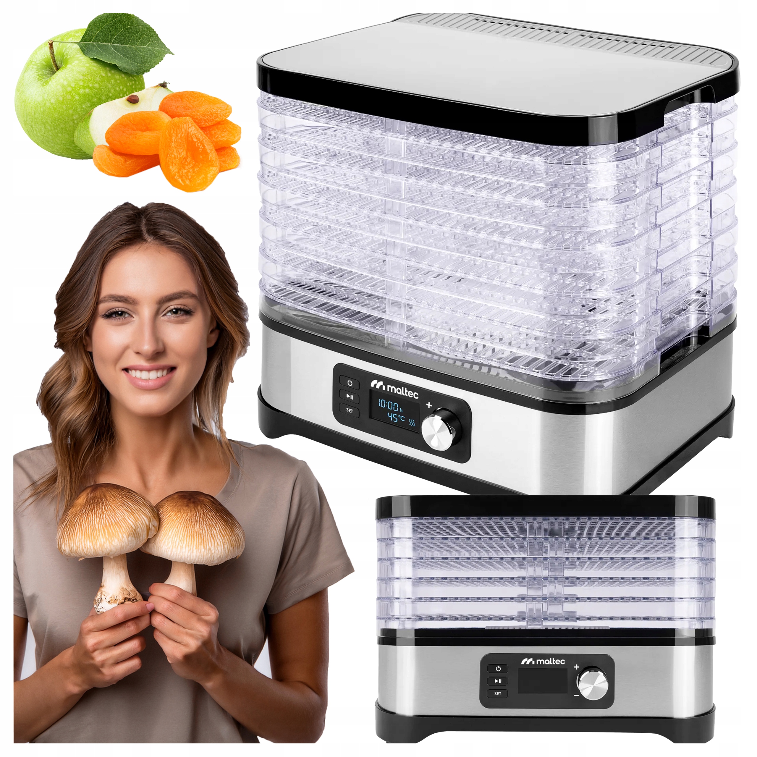 Sušička Na Ovoce A Houby Zeleniny 6 Úrovní Časovač Regulace Teploty