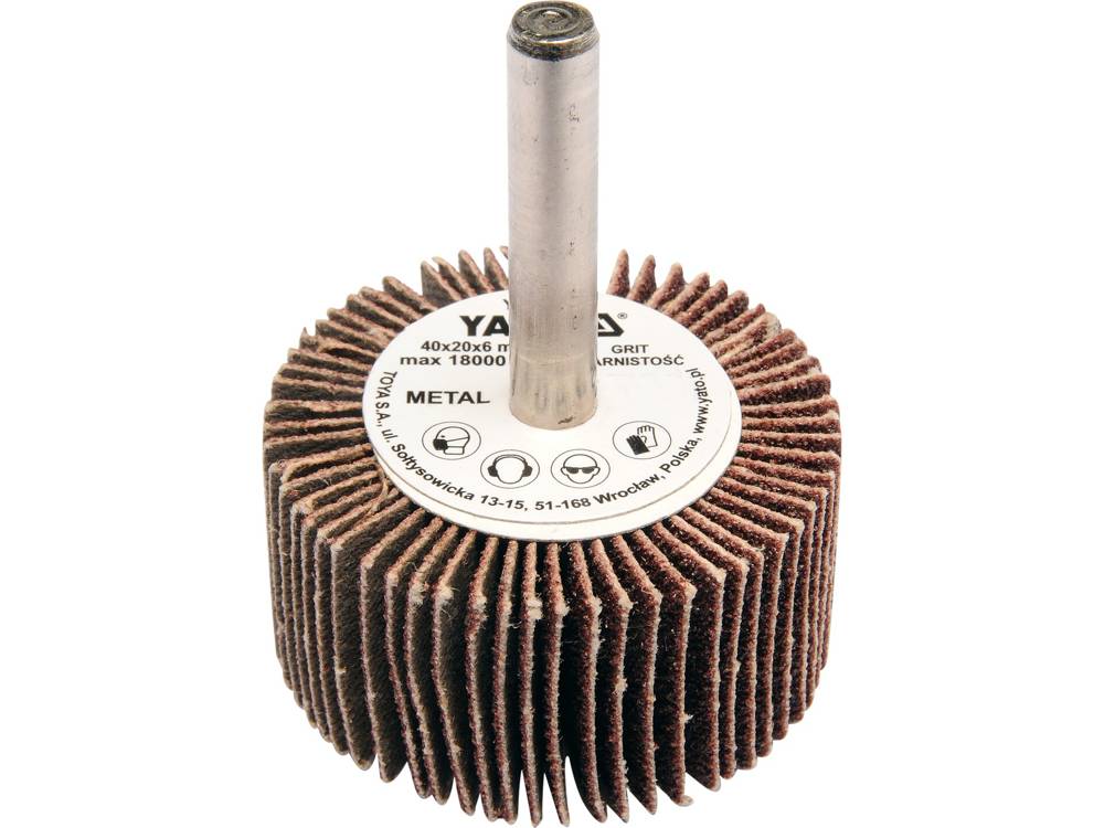 ŚCIERNICA LISTKOWA TRZPIENIOWA P100 40x20x6mm YATO YT-83354 EAN (GTIN) 5906083833540