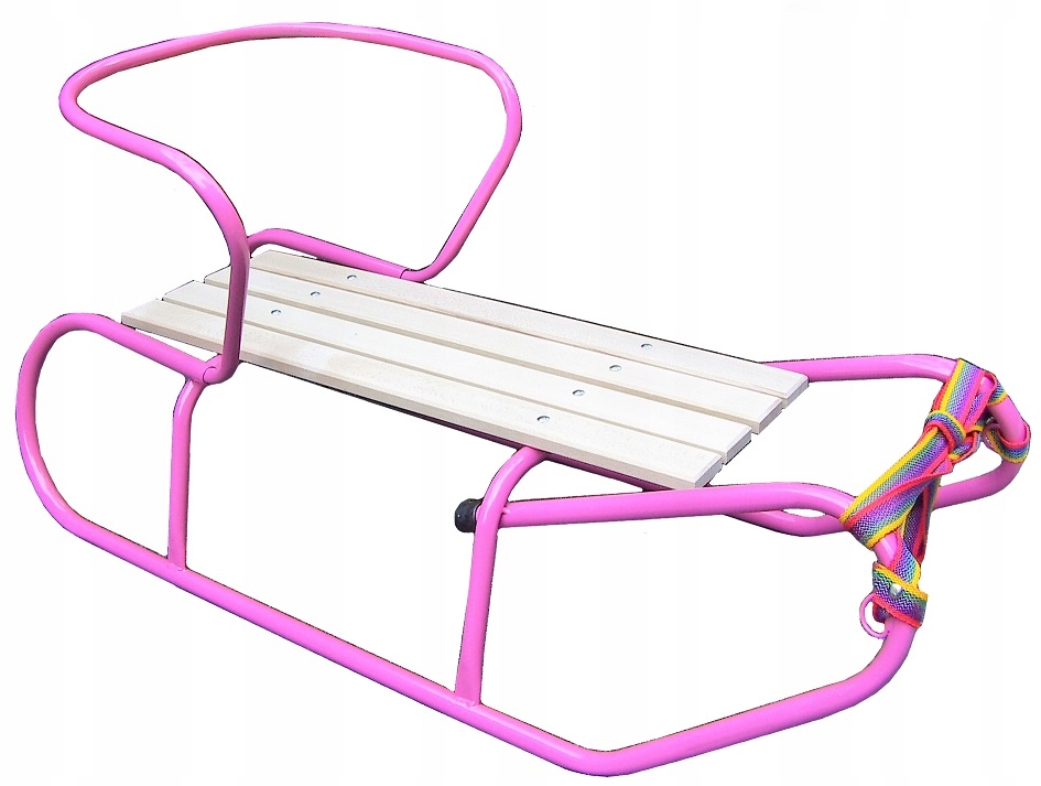 Polskie Mocne Sanki Basic Ze Zdejmowanym Oparciem