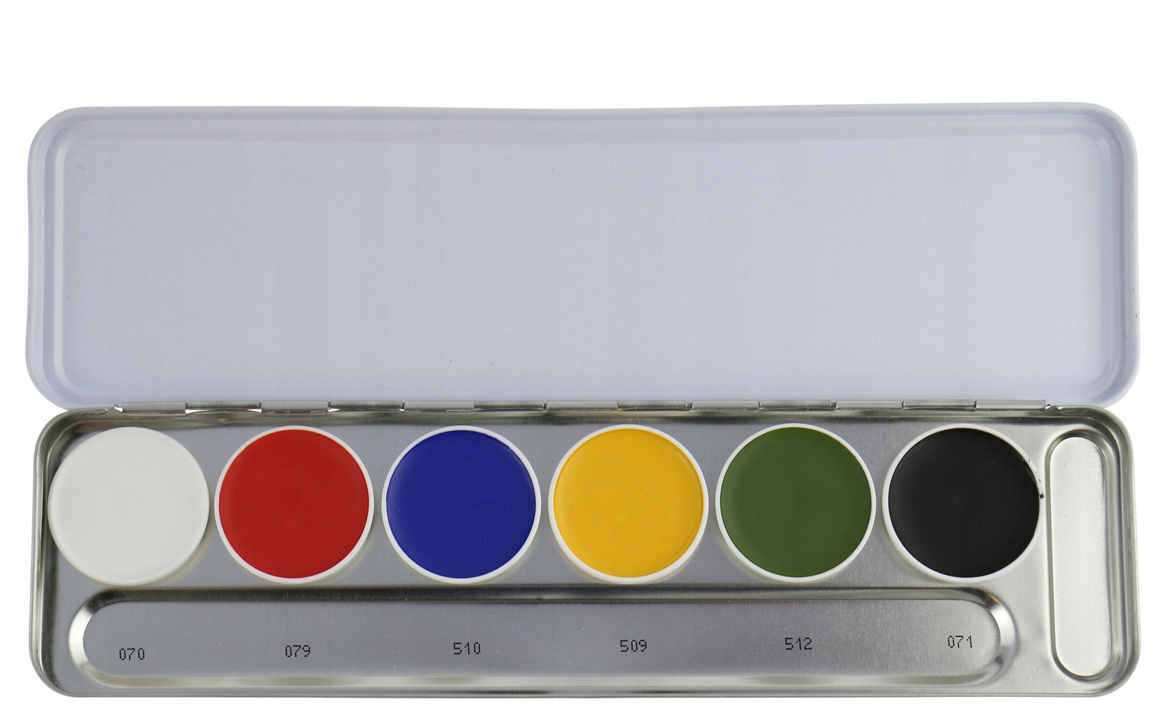 Kryolan Supracolor Paleta 6 barev na obličej A