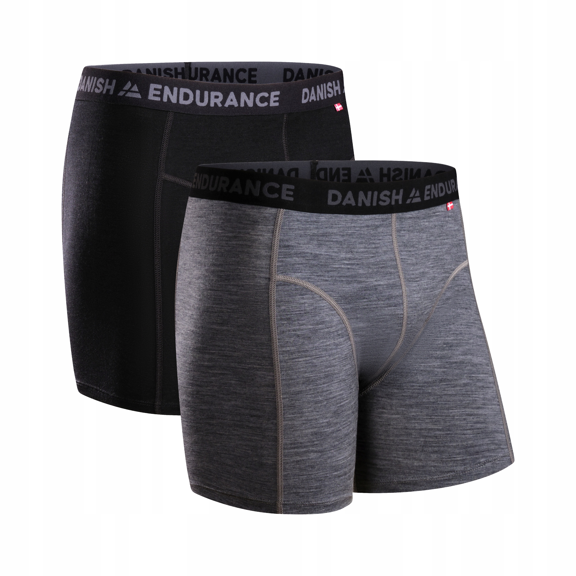 Bokserki Męskie z Wełny Merino Danish Endurance Ciepła Bielizna 2-Pak XL