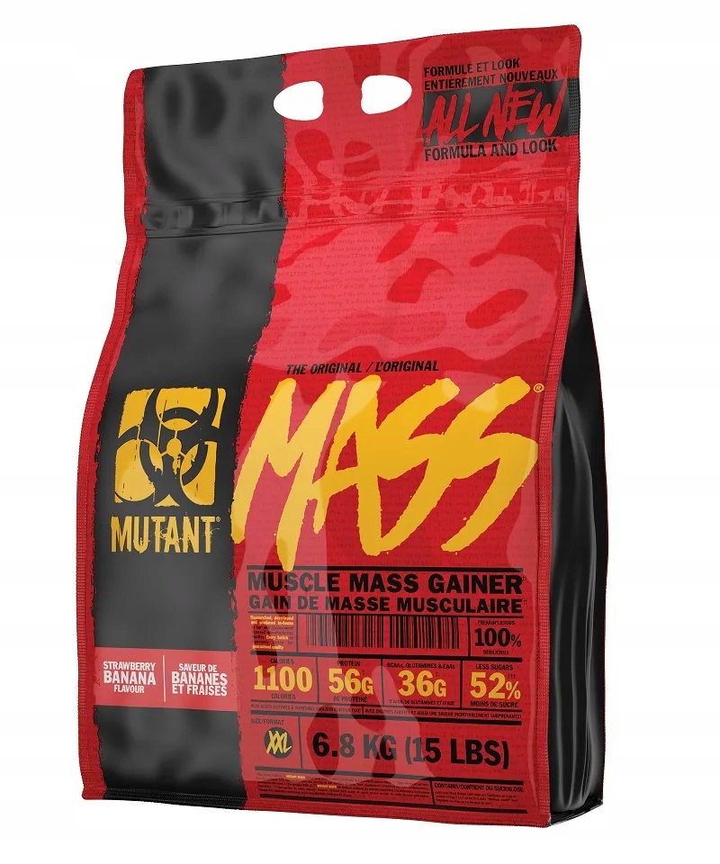 Mutant Mass Gainer Strawberry Banana prášek 6800 g