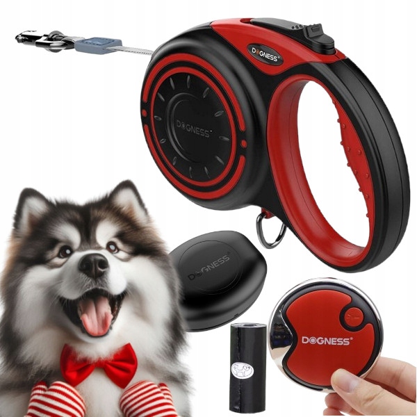 Levně Vodítko Pro Psa automatická Páska příslušenství Dogness 5 m do 36 kg, velikost L