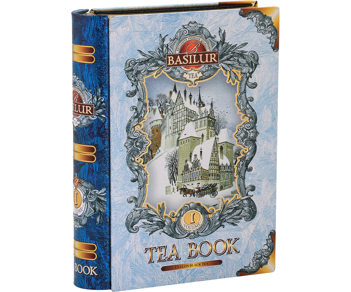 Levně Čaj černý Tea Book I Basilur Jasmín Mandle list Kniha plechovka 100 g