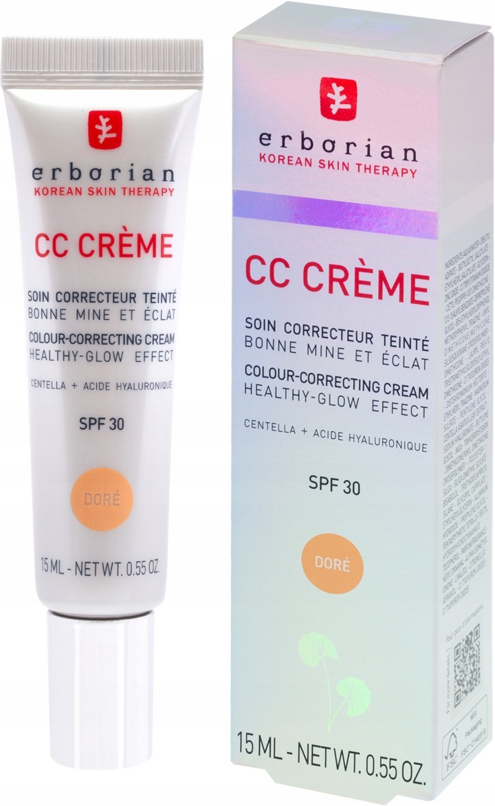 Erborian Barvicí krém CC Creme Centella SPF30 Dore 15 ml