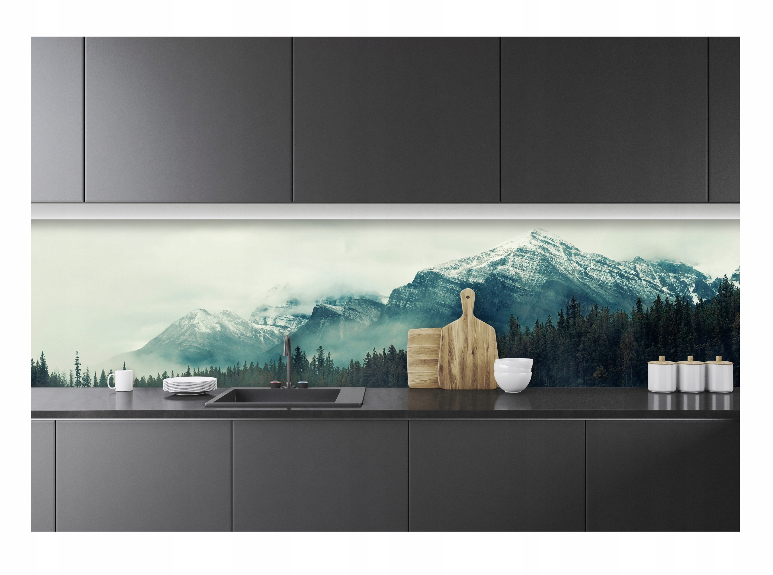 Fototapeta Do Kuchyně Omyvatelná Laminovaná Hory Kuchyňská Tapeta 250x60
