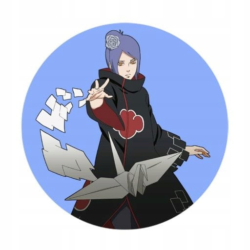 Przypinka Naruto Konan Akatsuki 58mm Anime
