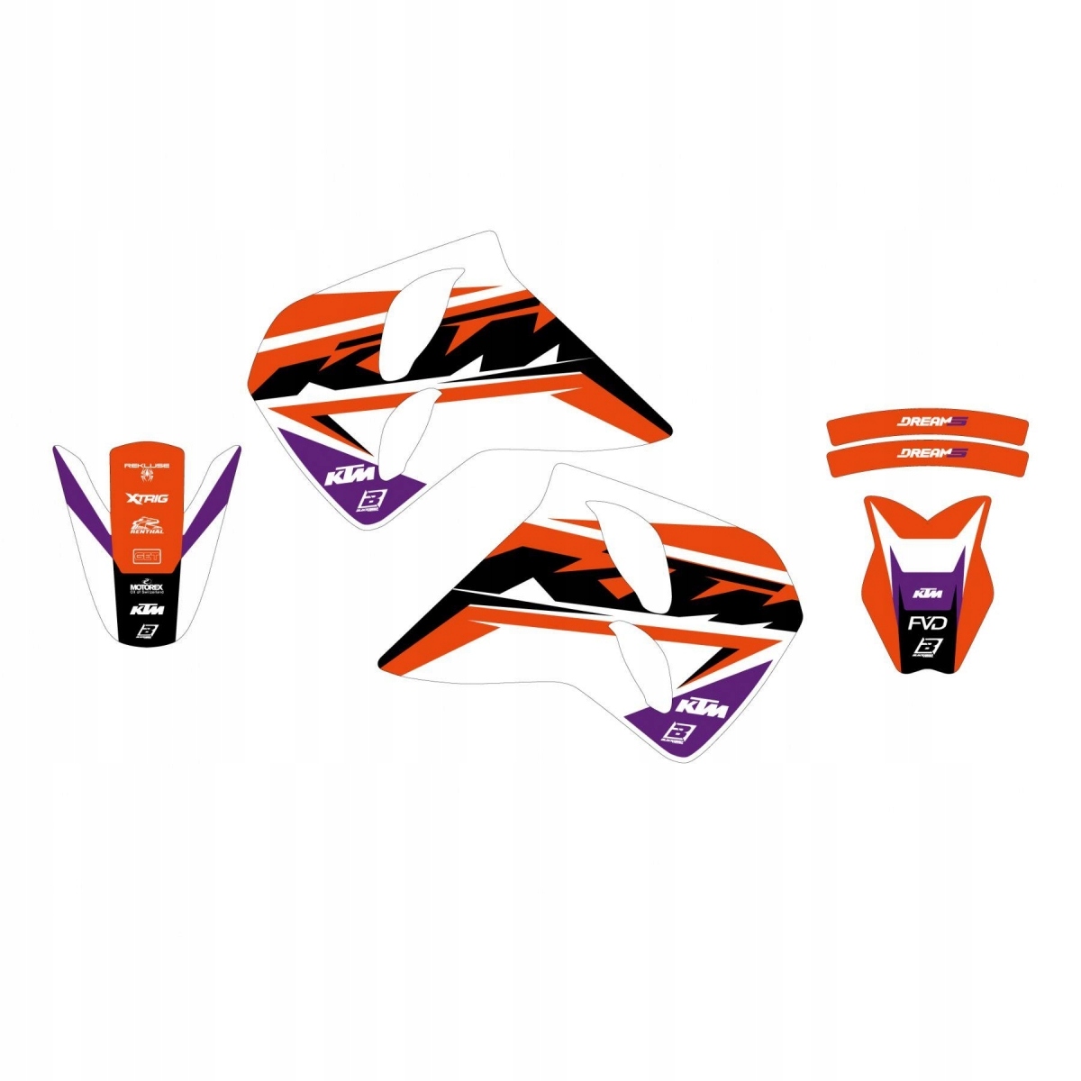 Blackbird Sada Nálepiek Ktm 4T 96-99 (4 Stroke All Models) Dream 5