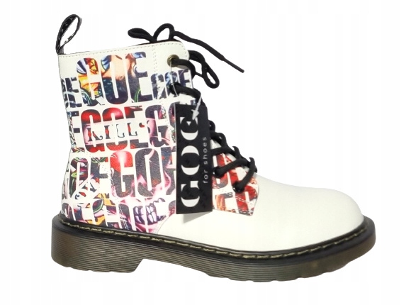 Stylové kotníkové boty Goe KK2N4107 bílé r39