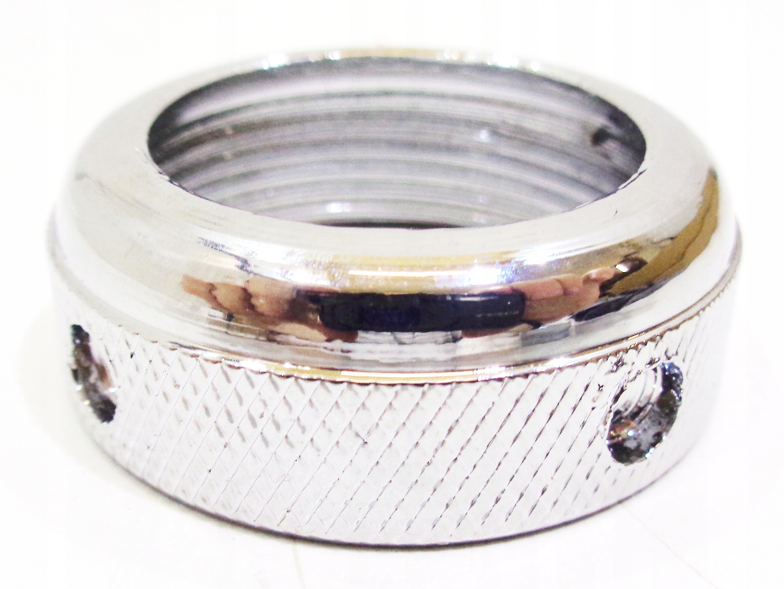 NAKRĘTKA TŁUMIKA WYDECHU CHROMOWANA ROMET 2B KOMAR MOTORYNKA