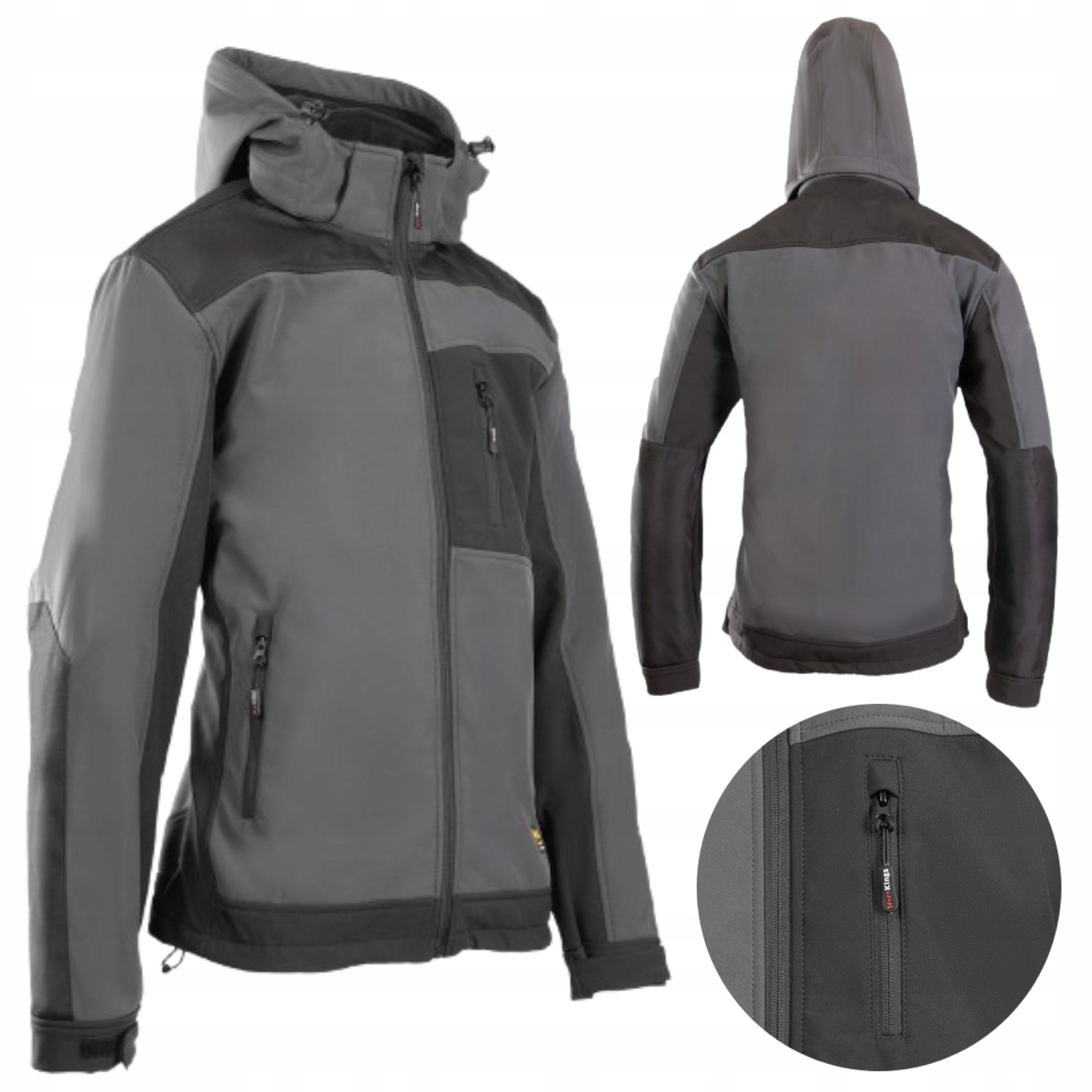 Kurtka robocza Softshell Seven Kings Quartz Wodoodporna, rozmiar L