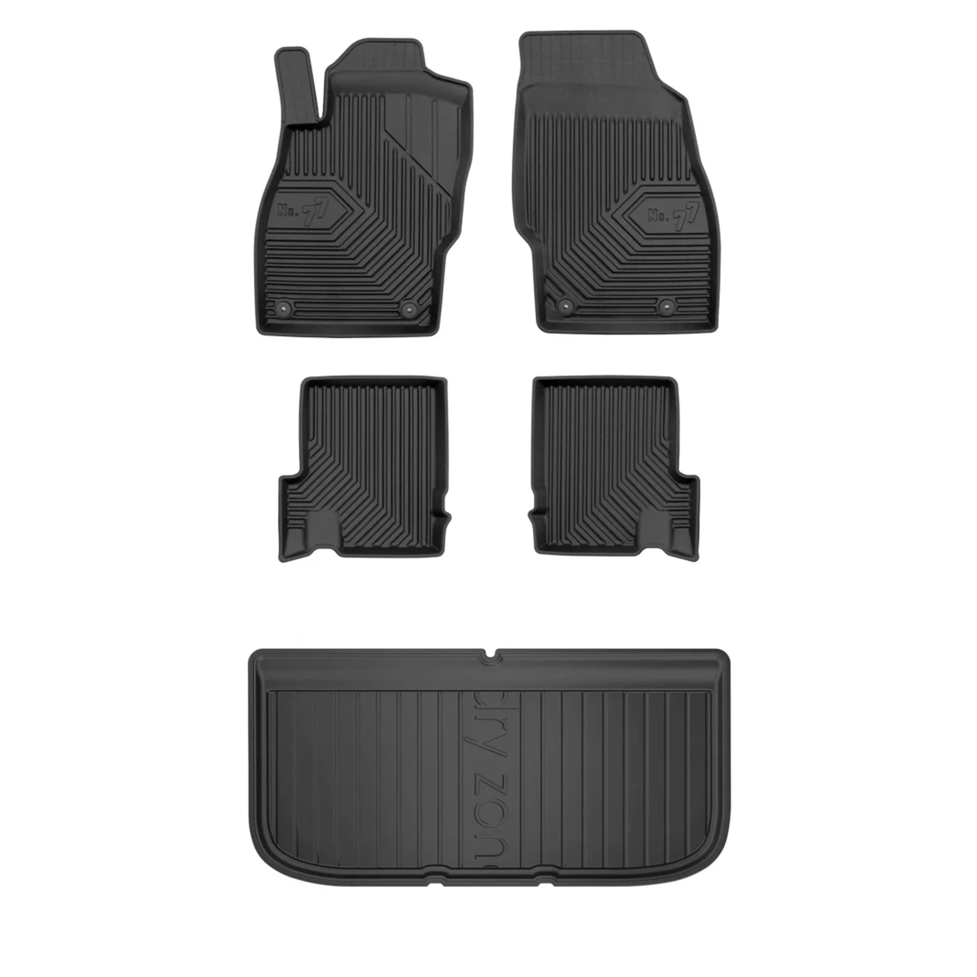 Gumová sada kobercov a rohože Opel Adam 2012-2019