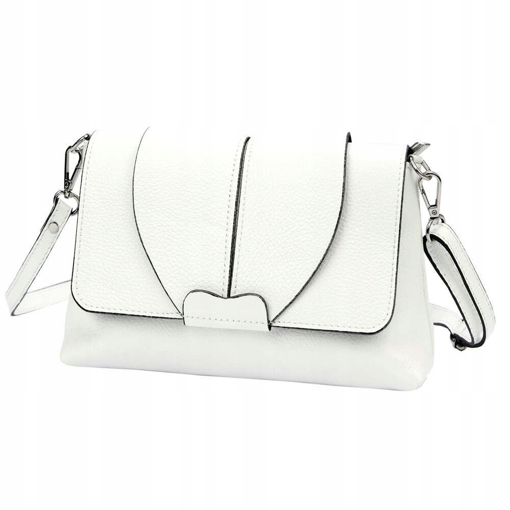 Taška Kabelka Přes Rameno Kožená Bílá Luka 24-005 Dollaro