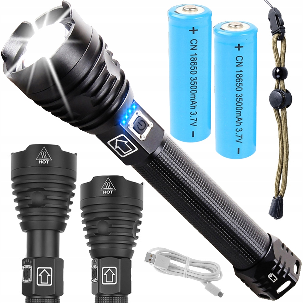 ТАКТИЧЕСКИЙ СВЕТОДИОДНЫЙ ФОНАРИК MEGA МОЩНЫЙ ПЕРЕЗАРЯЖАЕМЫЙ XXL