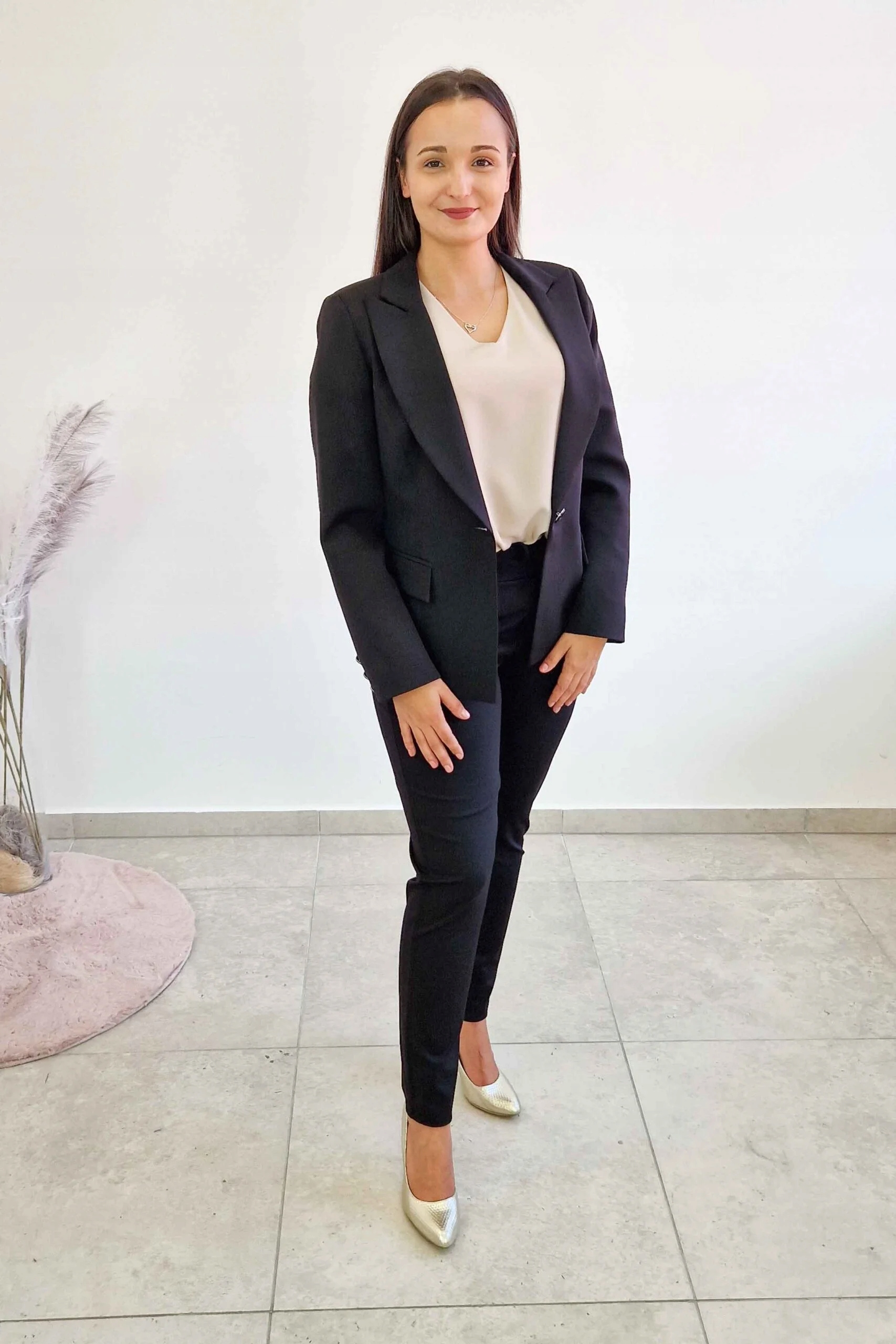 Černá Elegantní dámská Sako 42