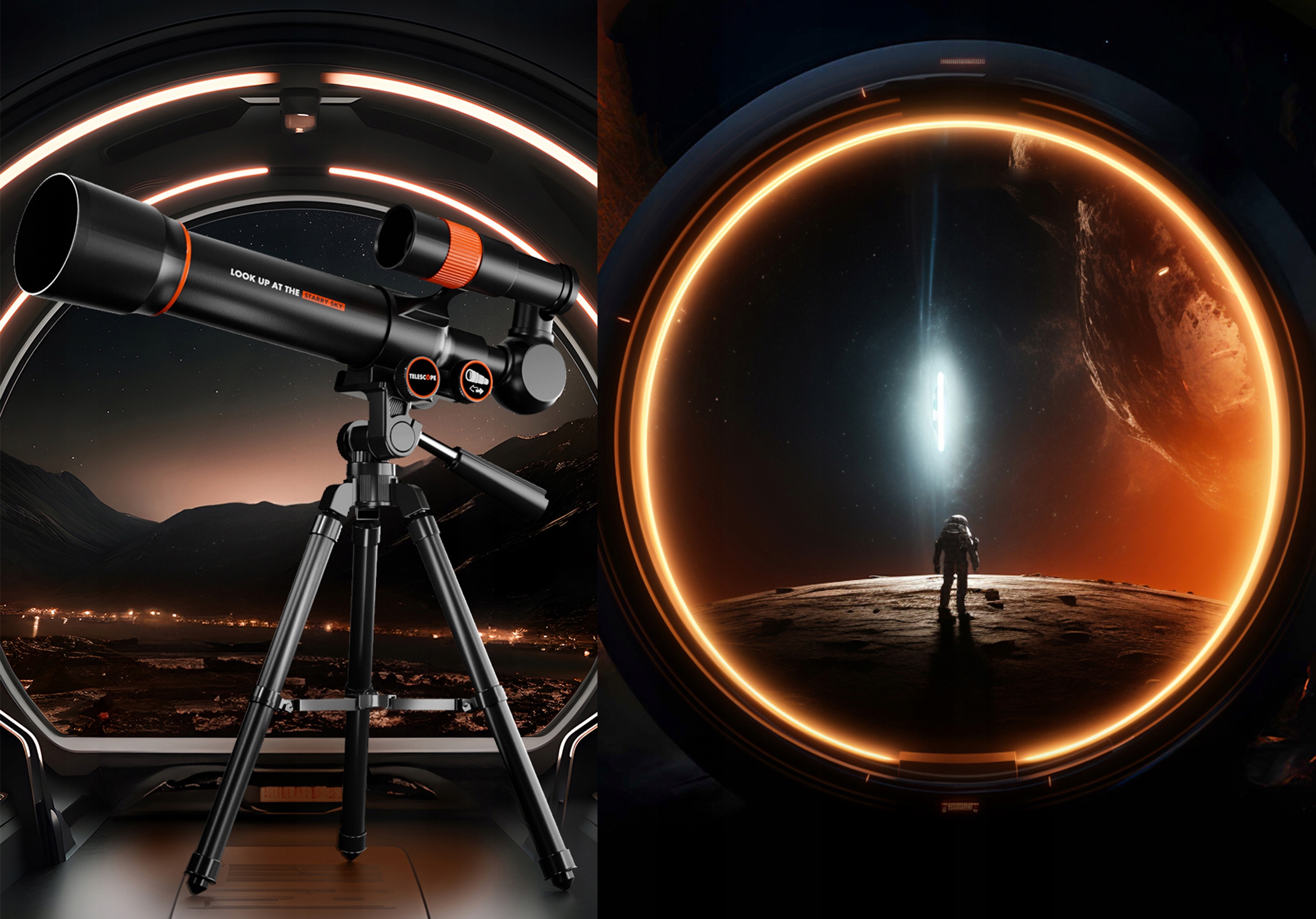 TELESKOP ASTRONOMICZNY EDUKACYJNY LUNETA Obserwacyjna STATYW zestaw Rodzaj teleskop