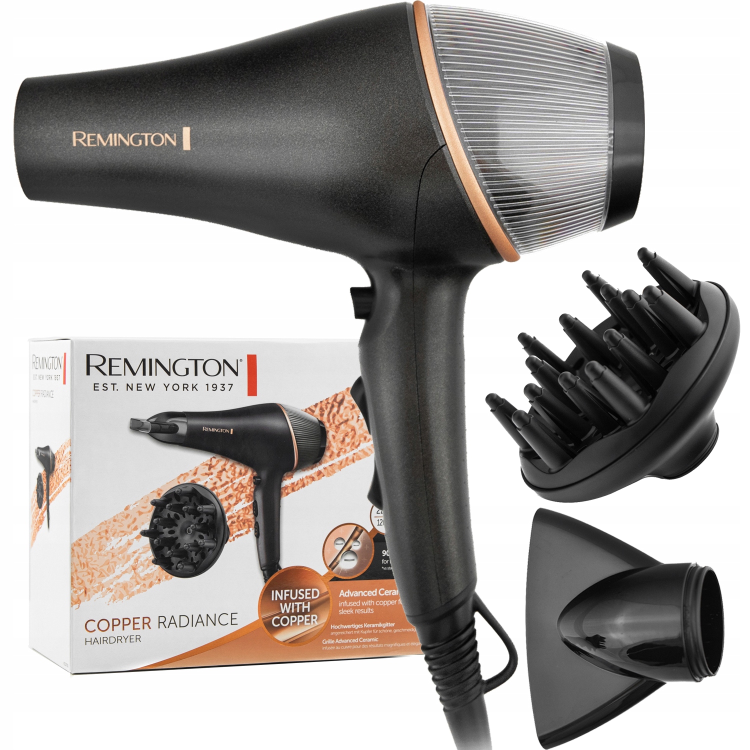 Suszarka do włosów Remington AC5700 2200W mocna