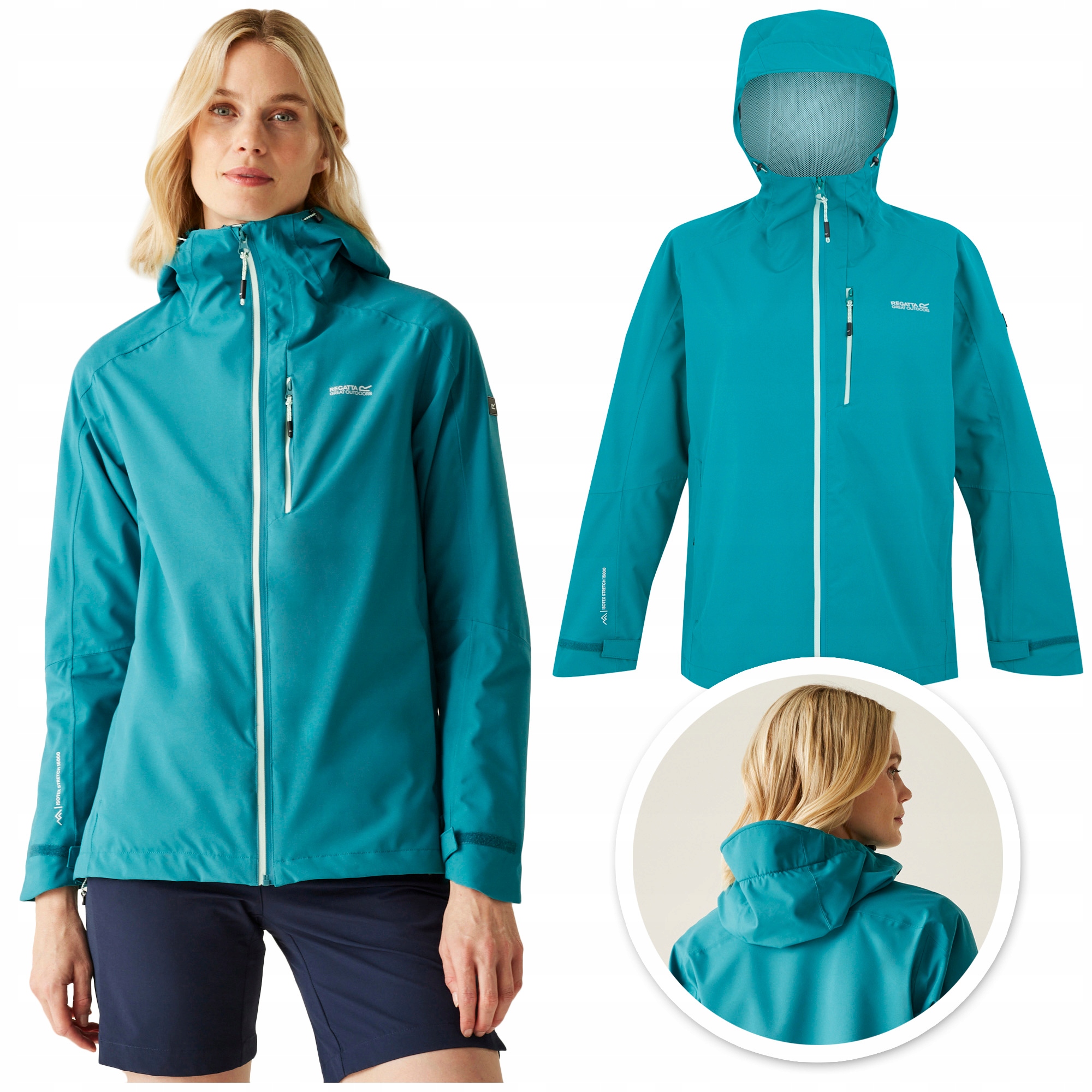 Kurtka Trekkingowa przeciwdeszczowa damska Regatta Birchdale II 15000mm Xs