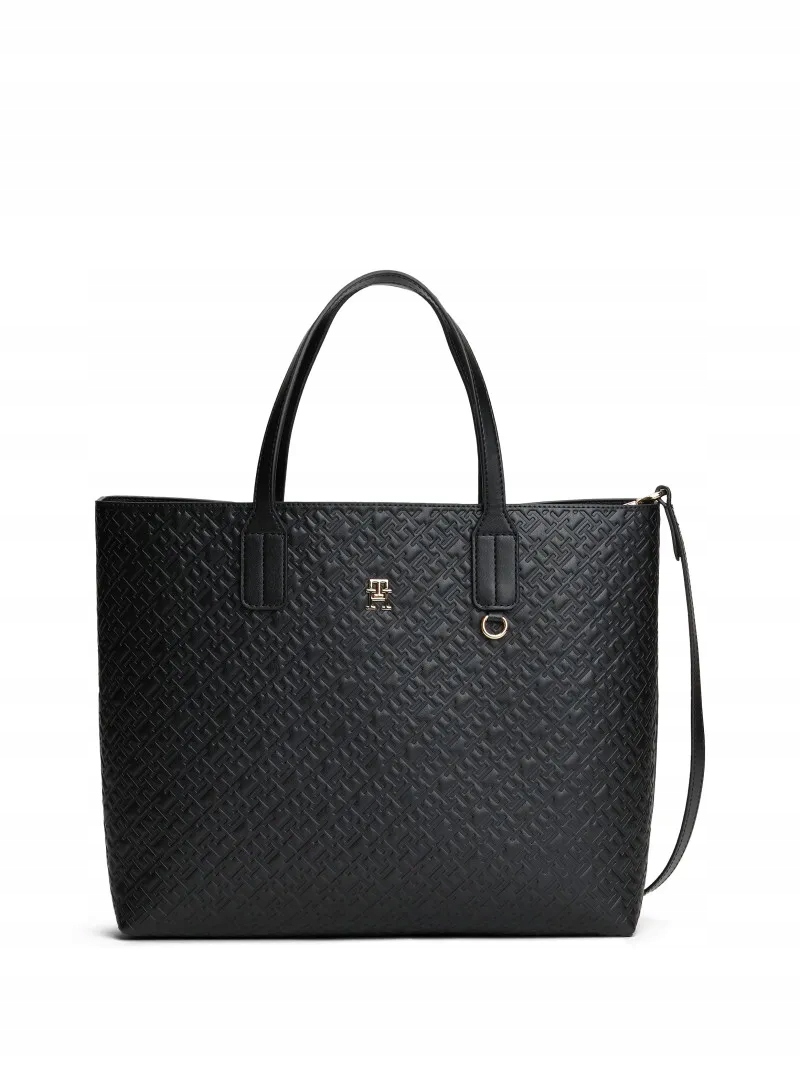 Kabelka Tommy Hilfiger Tommy Hilfiger Th Icon Satchel Mono AW0AW17684 Bds