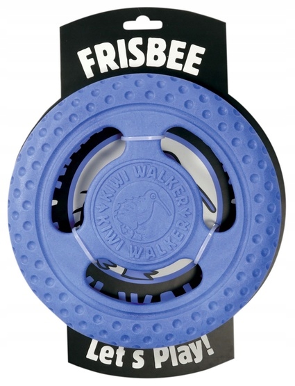 Levně Frisbee Pro Psa Kiwi Walker Lets Play Maxi Modrý Gumový Disk Pes